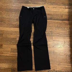 REI Convertible Black Hiking Pants